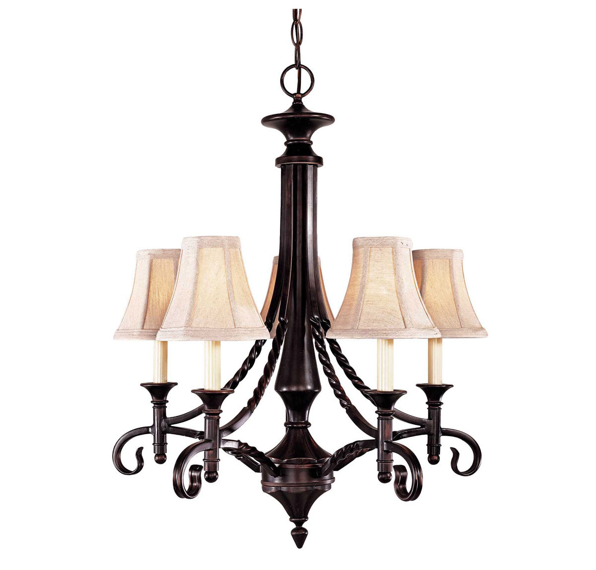 Savoy House Essex 5 Light Chandelier in English Bronze 1-1671-5-13