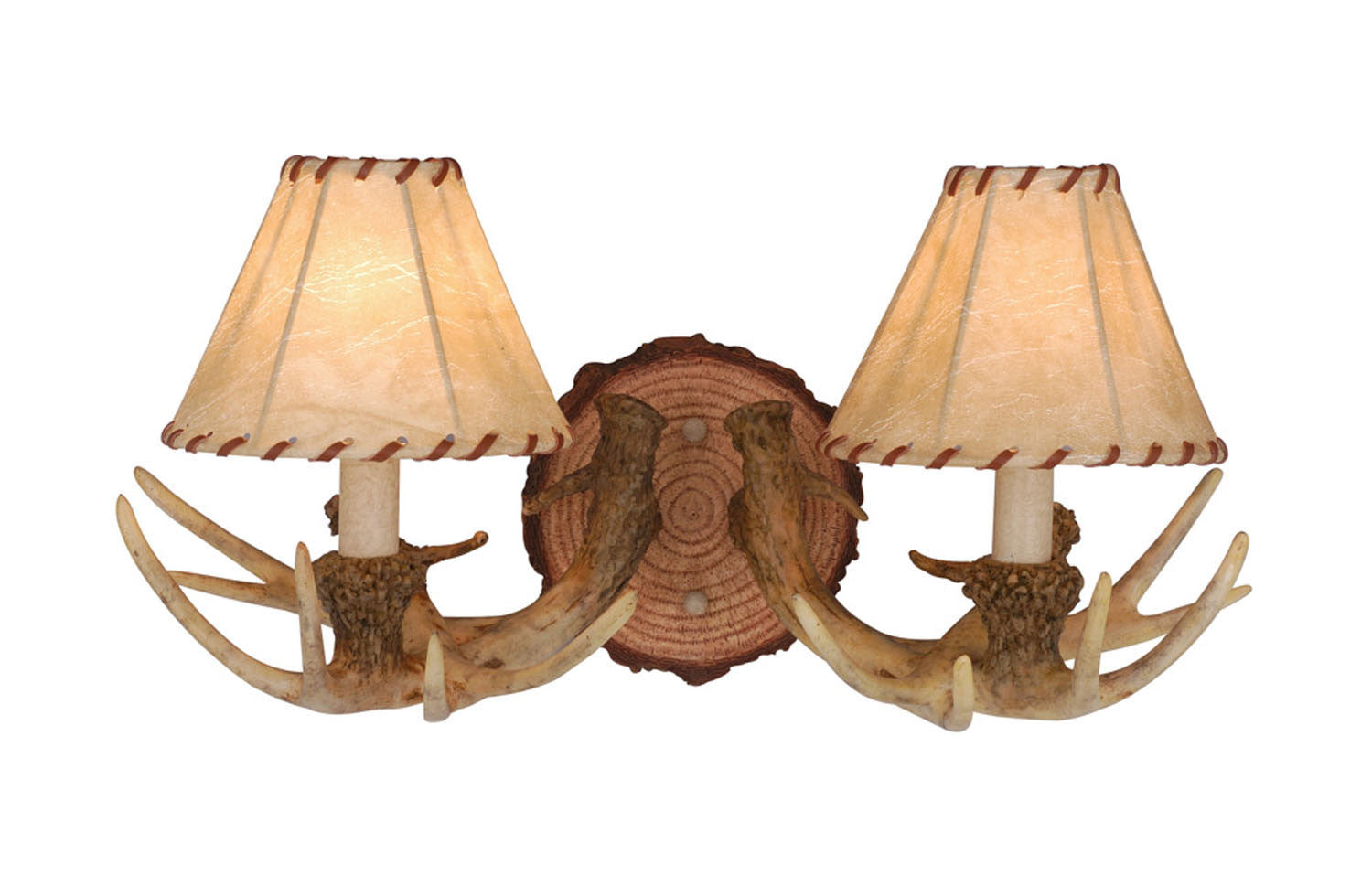 Vaxcel - WL33042NS - Two Light Wall Light - Lodge - Noachian Stone