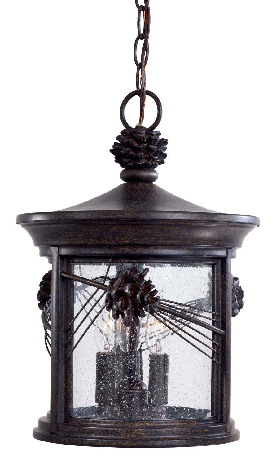 Minka - 9154-A357 - Three Light Chain Hung - Abbey Lane - Iron Oxide