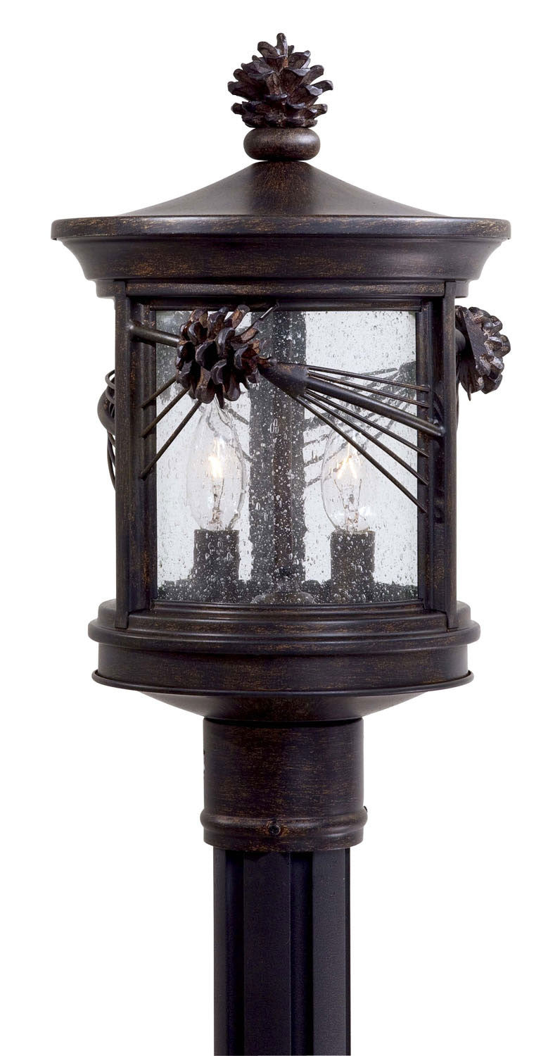 Minka - 9156-A357 - Two Light Post Mount - Abbey Lane - Iron Oxide