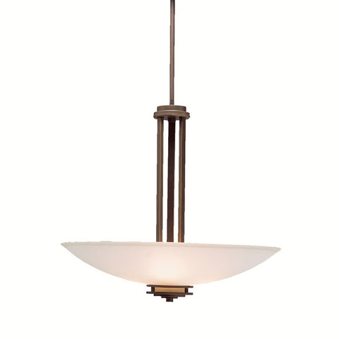 Kichler - 3275OZ - Three Light Inverted Pendant - Hendrik - Olde Bronze