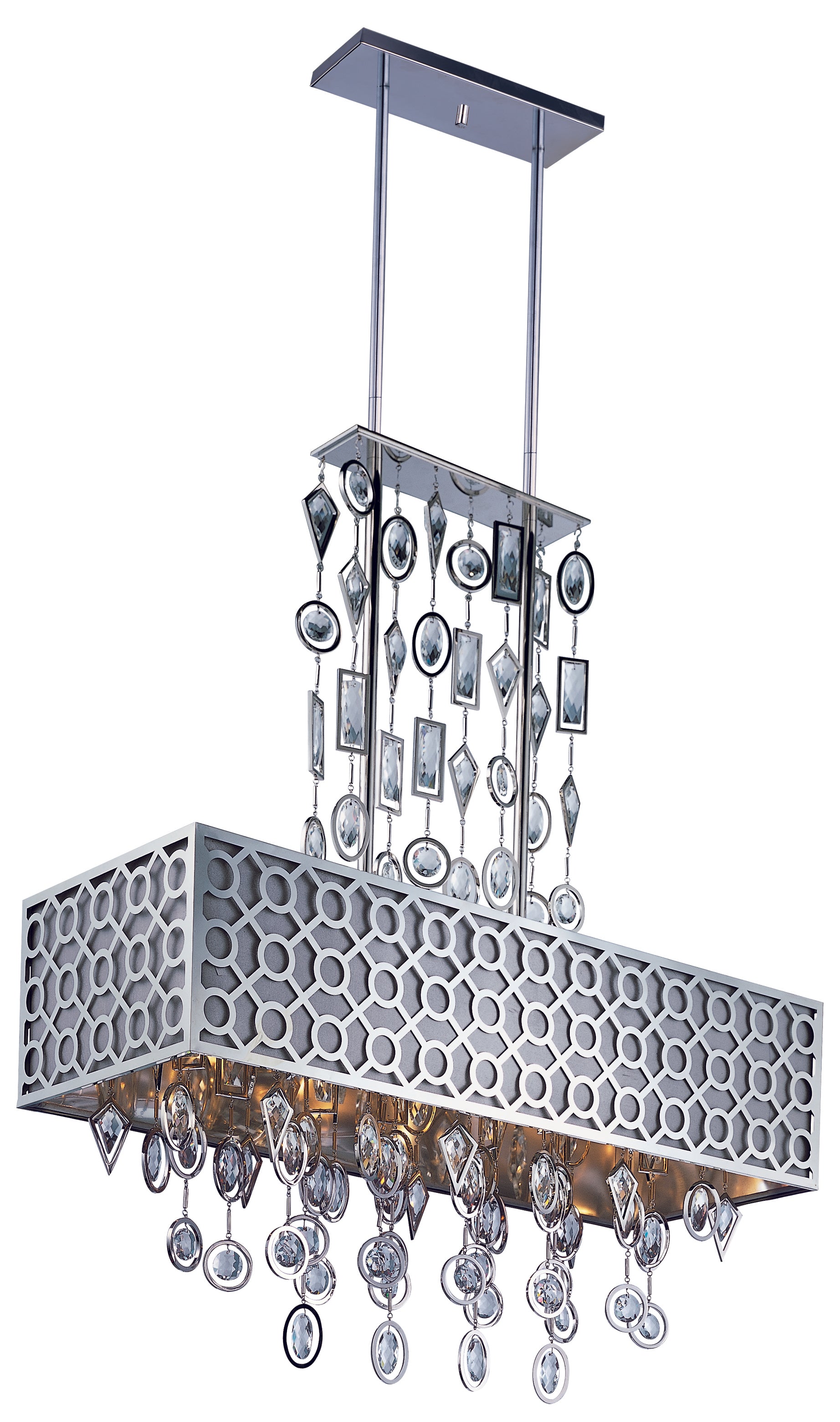 Maxim Symmetry 8-Light Chandelier 22387STPN