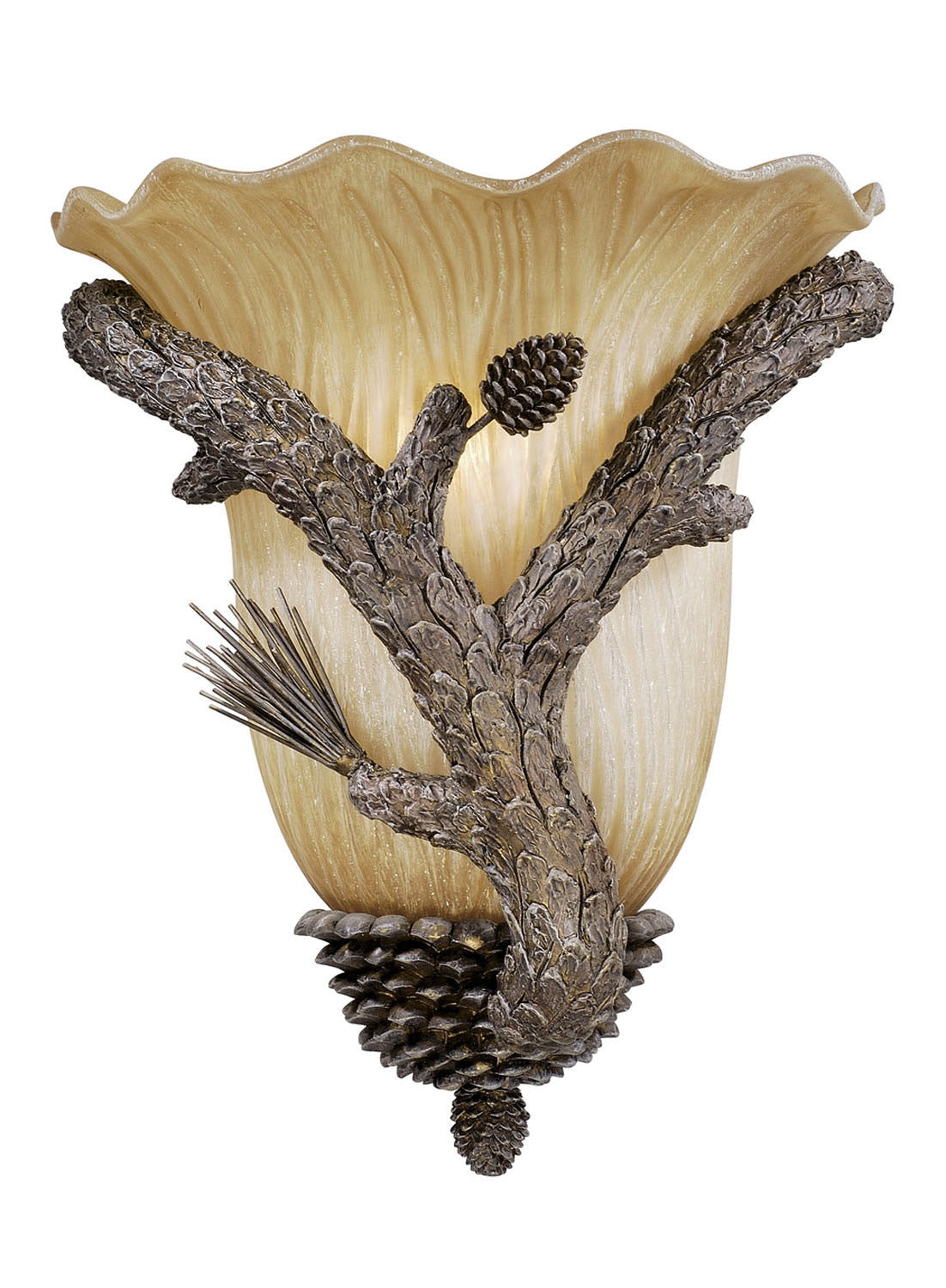 Vaxcel - AS-WSU120PT - One Light Wall Light - Aspen - Pine Tree
