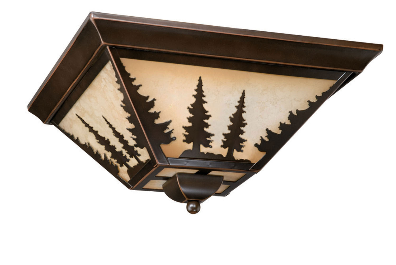 Vaxcel - CC55514BBZ - Three Light Flushmount - Yosemite - Burnished Bronze
