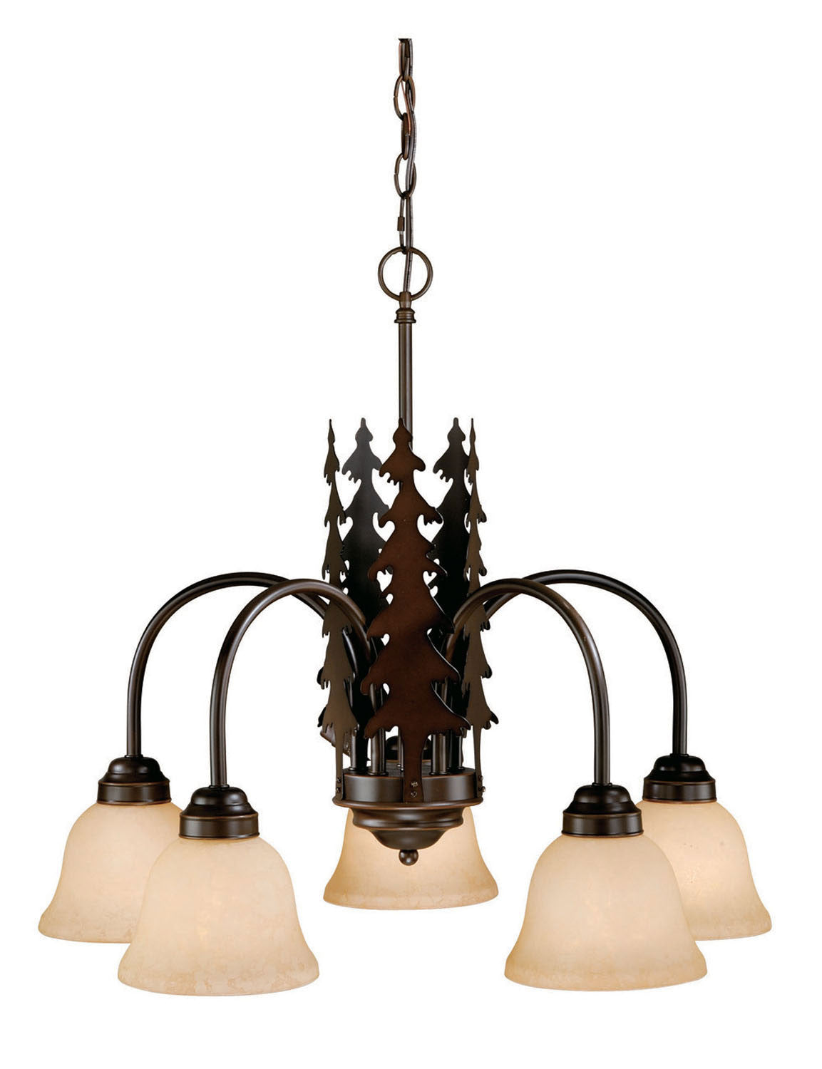Vaxcel - CH55505BBZ - Five Light Chandelier - Yosemite - Burnished Bronze