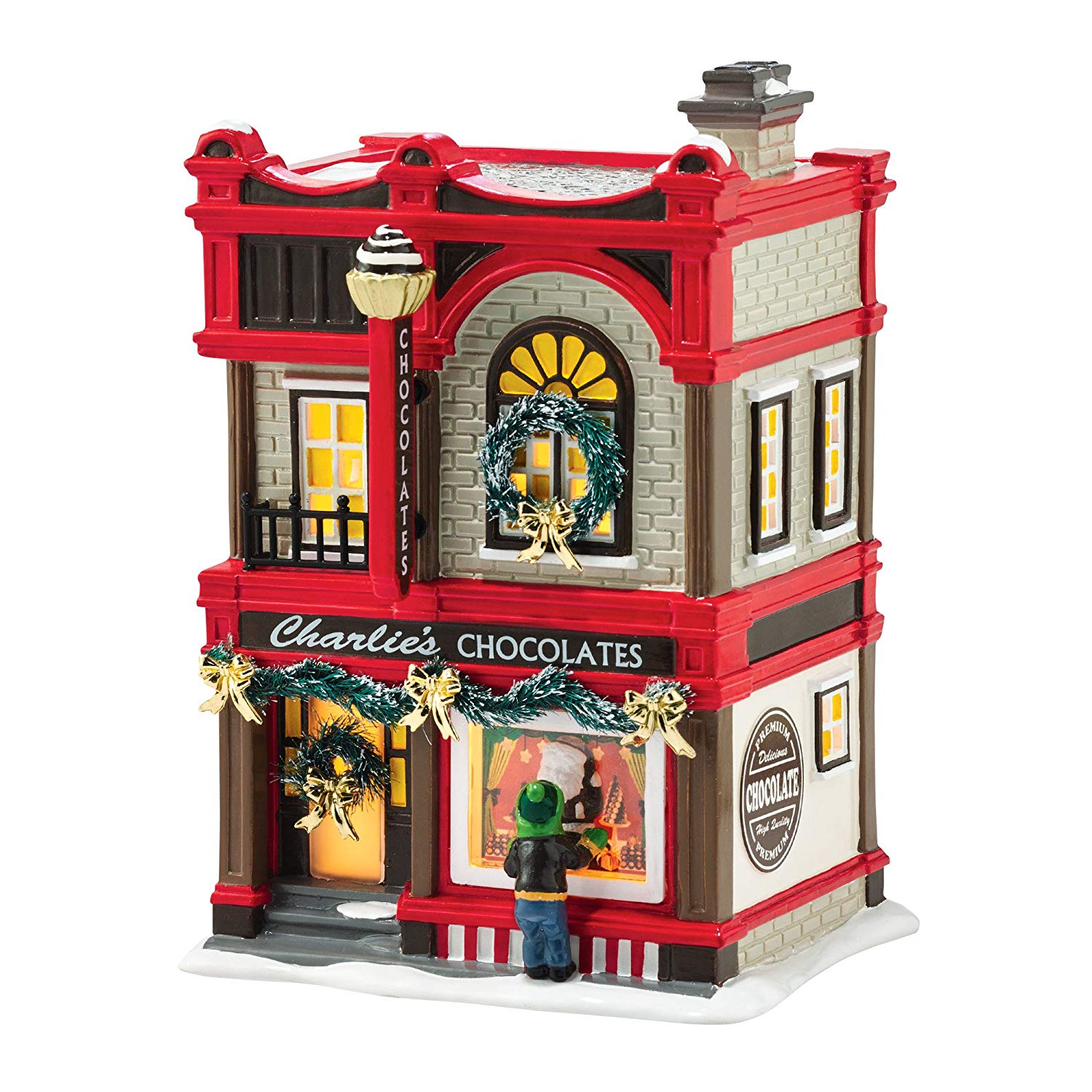 Department 56 Snow Village Christmas Sweets Porcelain Lit House