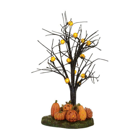 Department 56 Halloween Lit Jack-O-Lantern Village Tree