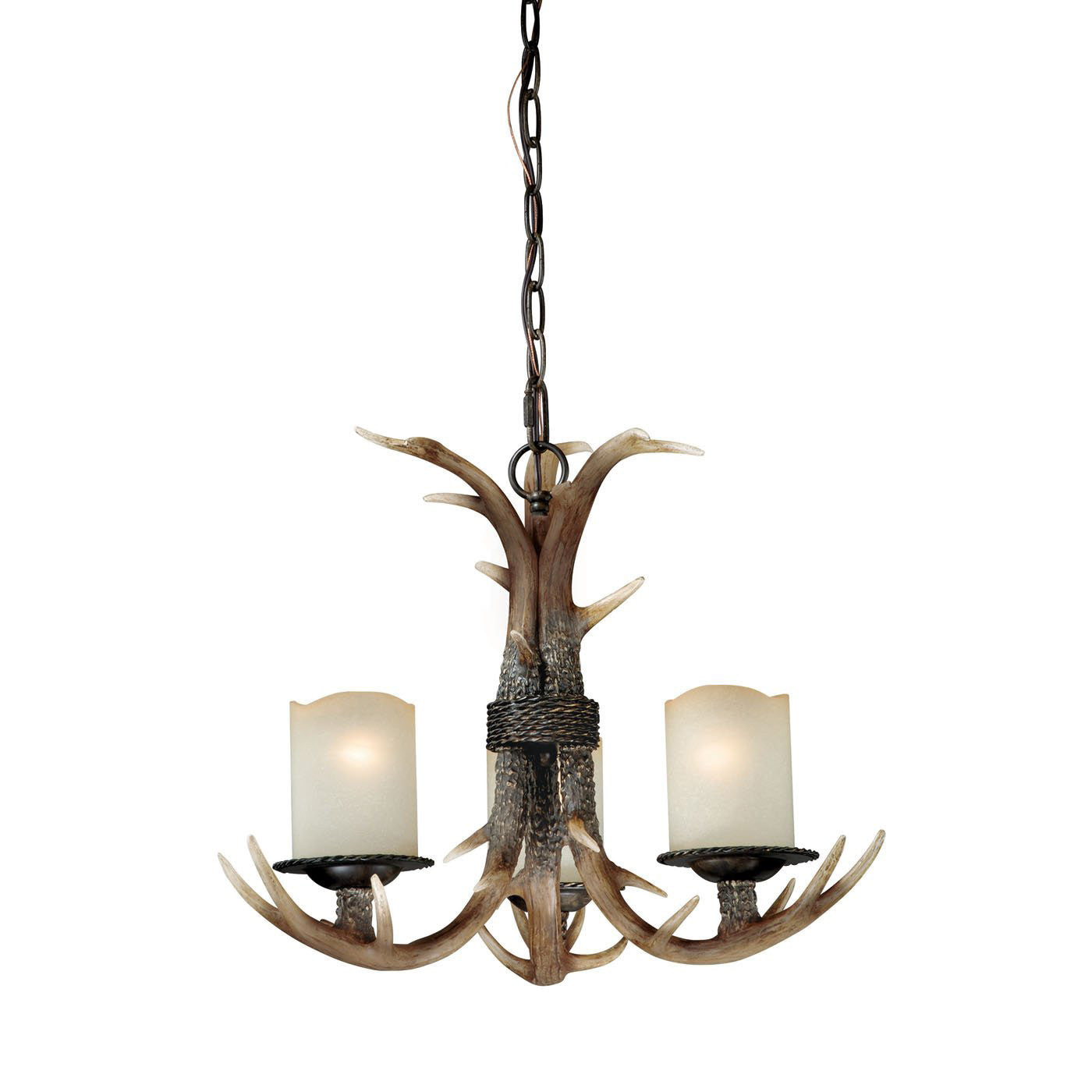Vaxcel - H0013 - Three Light Mini Chandelier - Yoho - Black Walnut