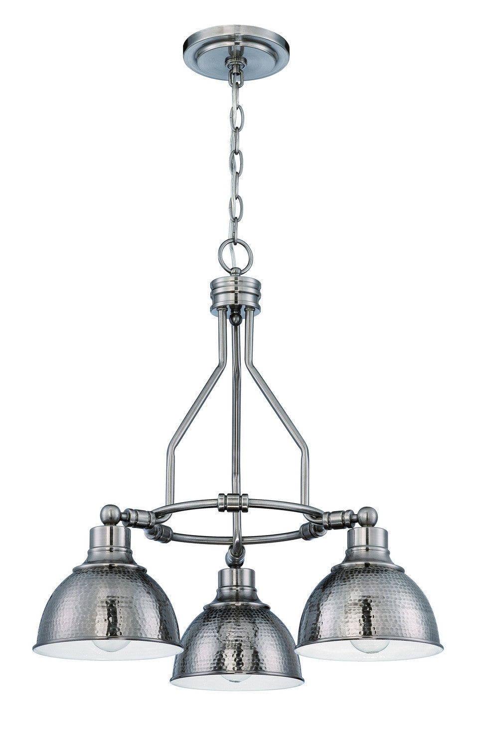 Craftmade - 35923-AN - 3 Light Down Chandelier - Timarron - Antique Nickel