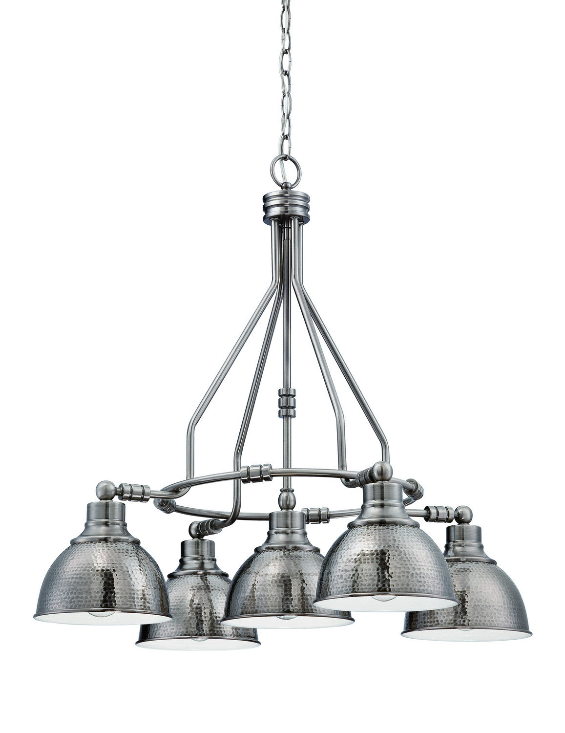 Craftmade - 35925-AN - 5 Light Down Chandelier - Timarron - Antique Nickel