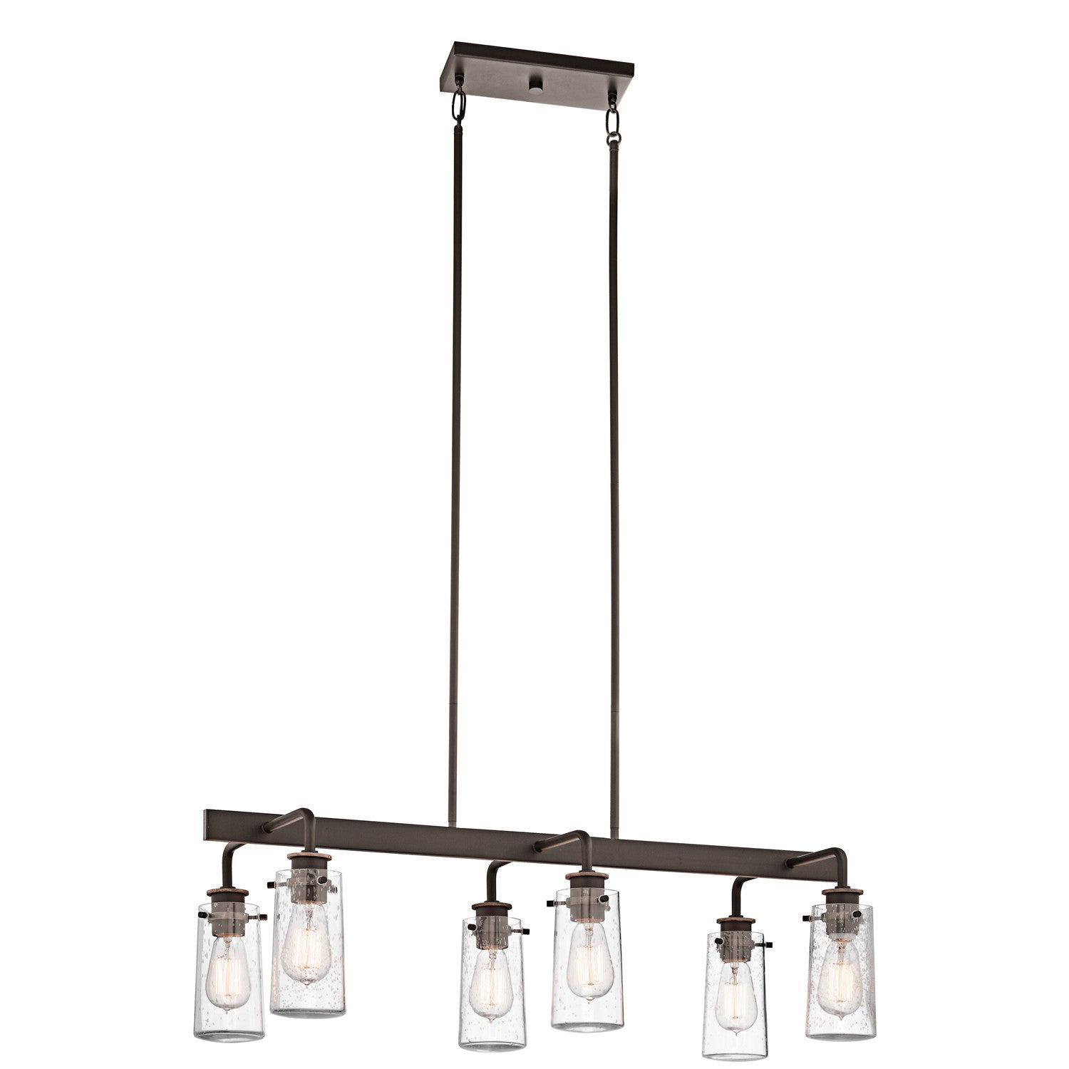 Kichler - 43059OZ - Six Light Chandelier Linear - Braelyn - Olde Bronze