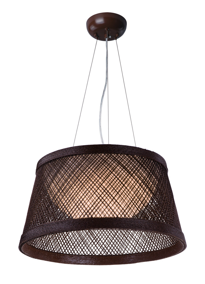 Maxim 54372CH Bahama LED 16 inch Chocolate Single Pendant Ceiling Light