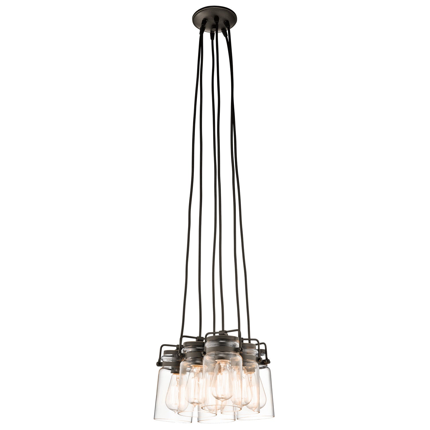 Kichler - 42877OZ - Six Light Pendant - Brinley - Olde Bronze