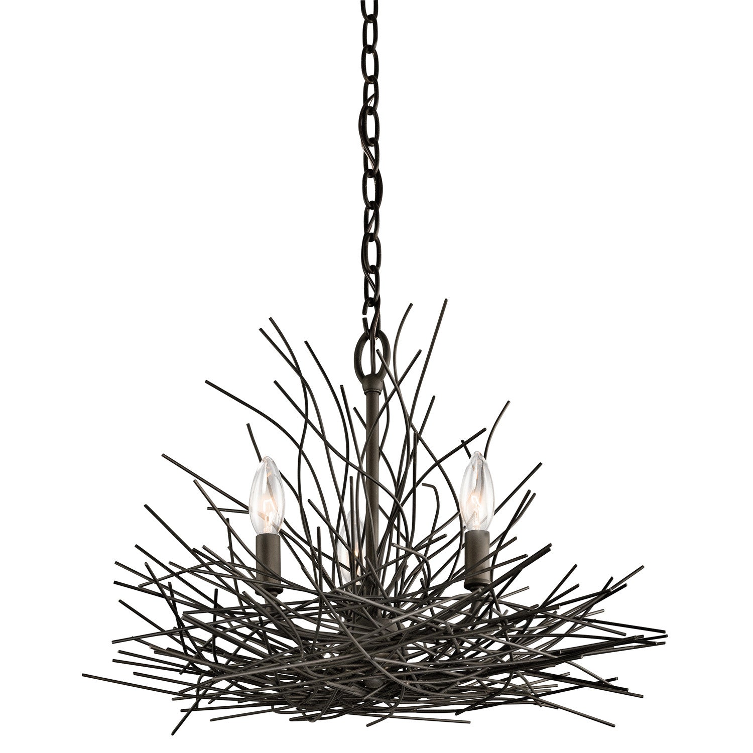 Kichler - 42886OZ - Three Light Mini Chandelier - Organique - Olde Bronze