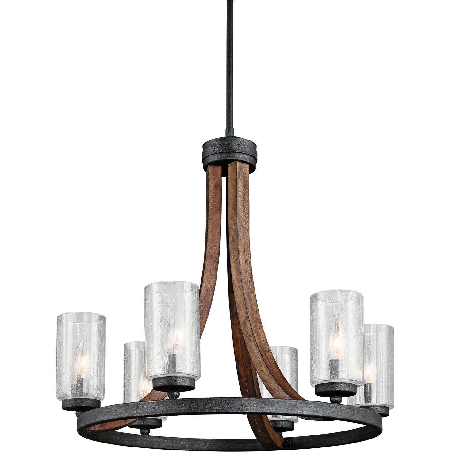 Kichler - 43193AUB - Six Light Chandelier - Grand Bank - Auburn Stained Finish
