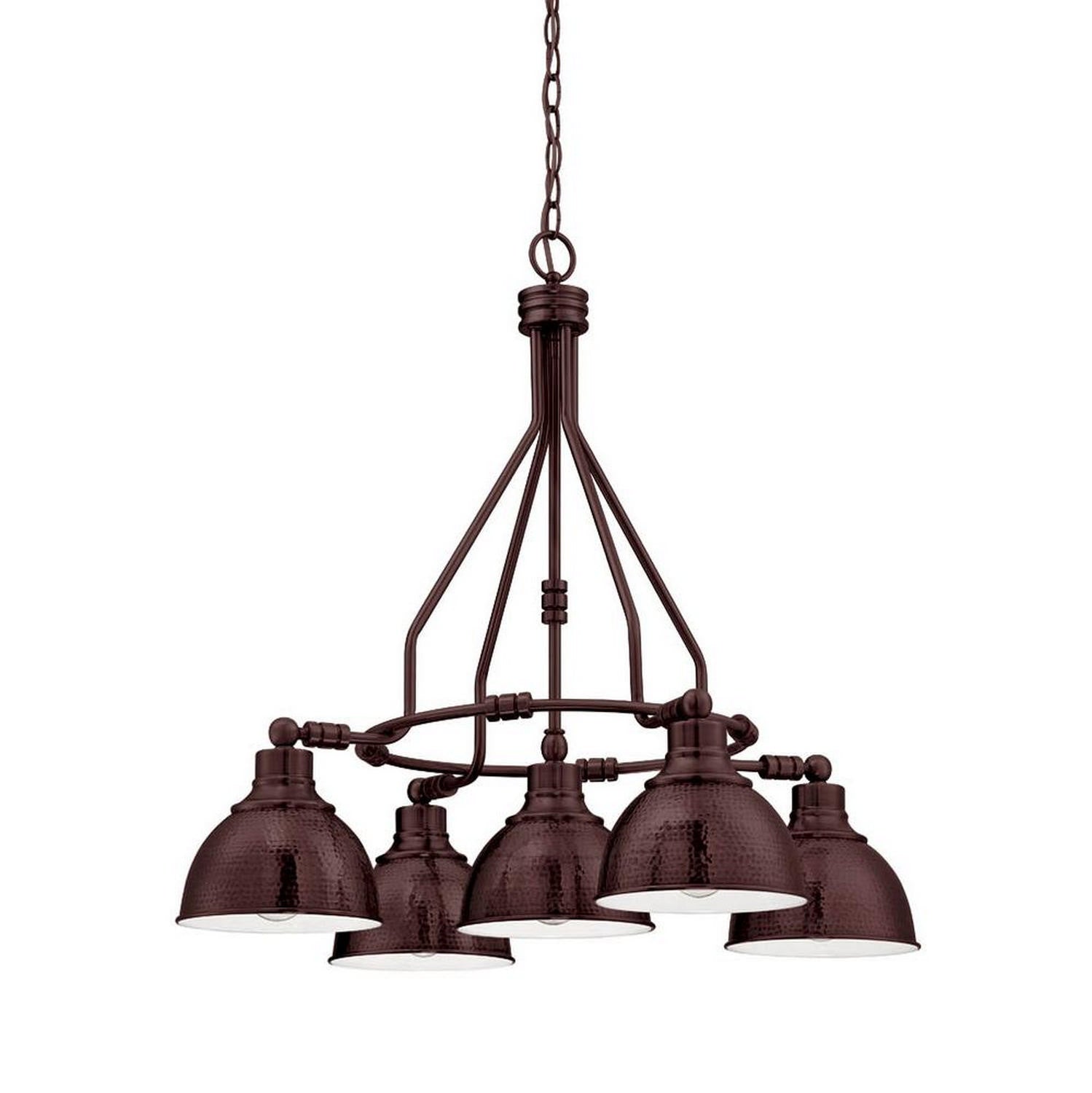 Craftmade - 35925-ABZ - 5 Light Down Chandelier - Timarron - Aged Bronze