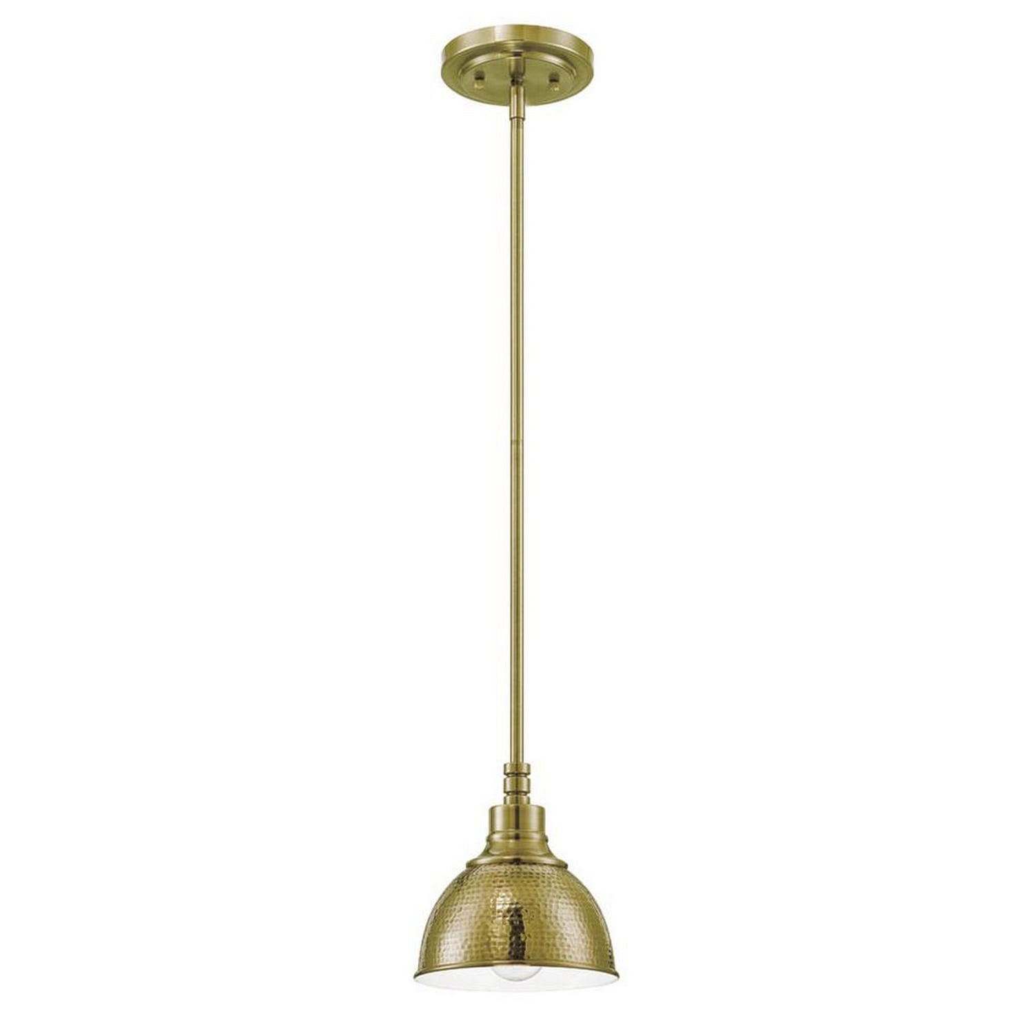 Craftmade - 35991-LB - 1 Light Mini Pendant - Timarron - Legacy Brass