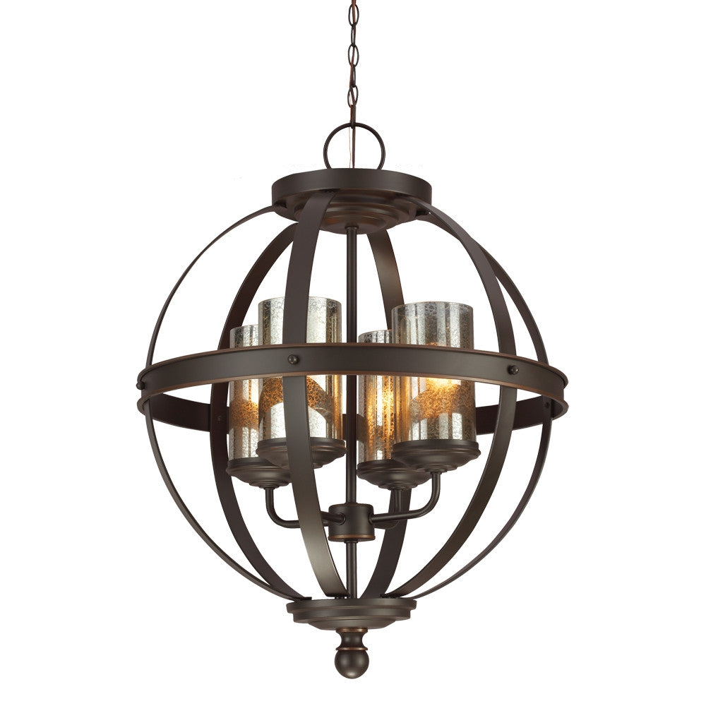 Seagull - 3110404-715 - Four Light Chandelier - Sfera - Autumn Bronze