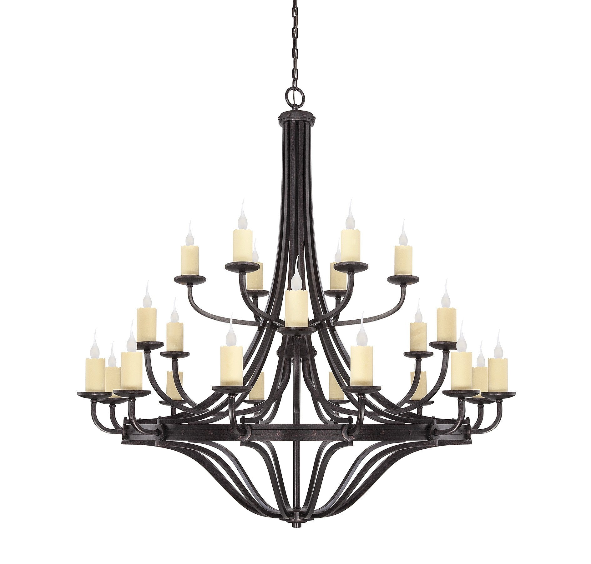 Savoy House - 1-2018-24-05 - 24 Light Chandelier - Elba - Oiled Copper