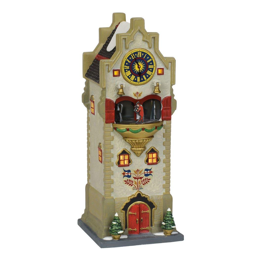 Department 56 Alpine Village Rhineland Glockenspiel Lighted Building