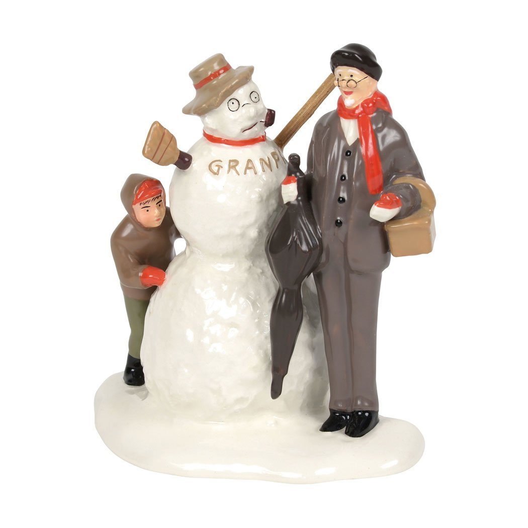 Department 56 Original Snow Village NR's Grandfather and Snowman