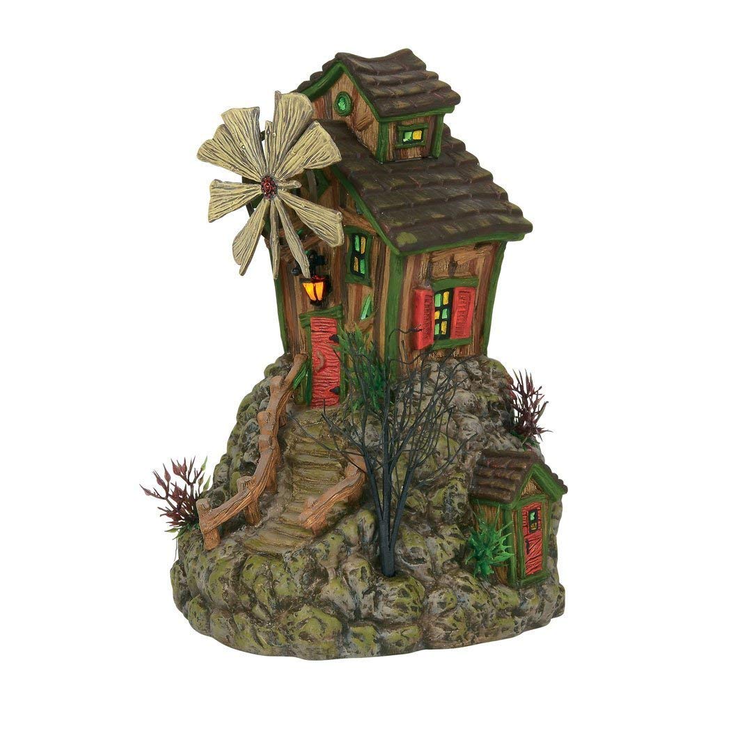 Department 56 Snow Village Halloween the Bone Grinder Mill Lighted Buildings