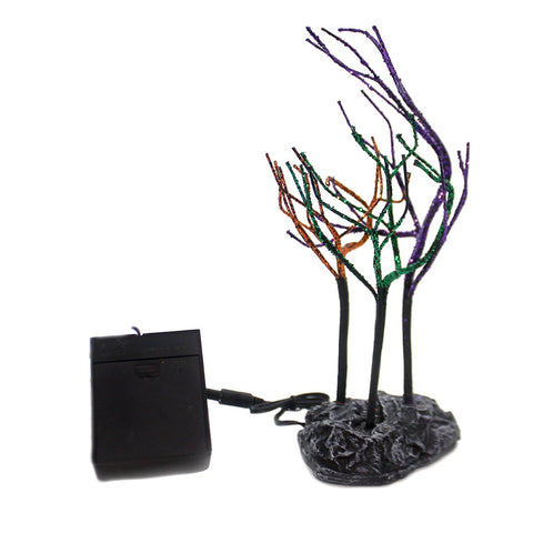 Department 56 Halloween Village Lit Spooky Sparkle Trees