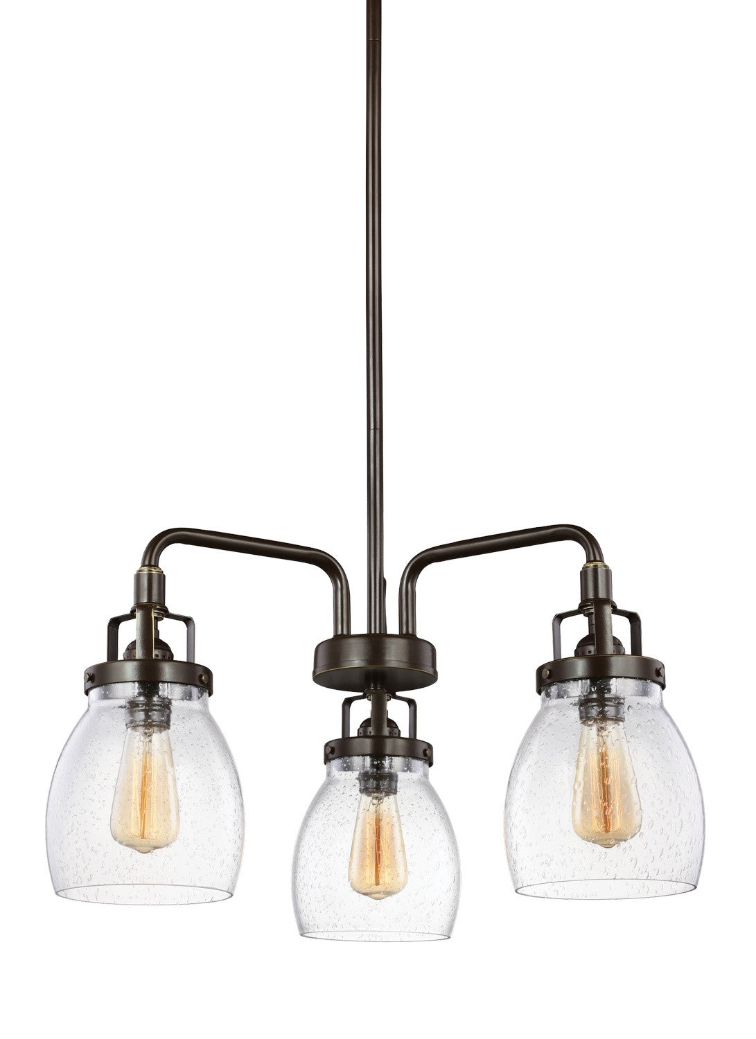 Seagull - 3114503-782 - Three Light Chandelier - Belton - Heirloom Bronze