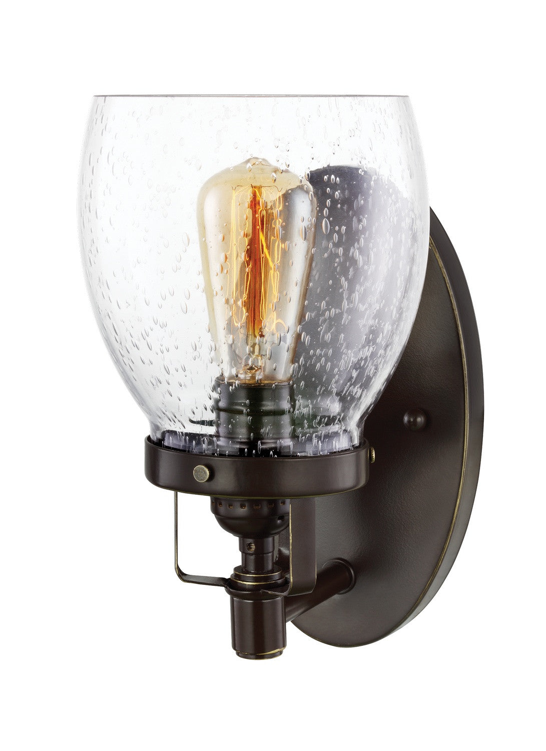Seagull - 4114501-782 - One Light Wall / Bath Sconce - Belton - Heirloom Bronze