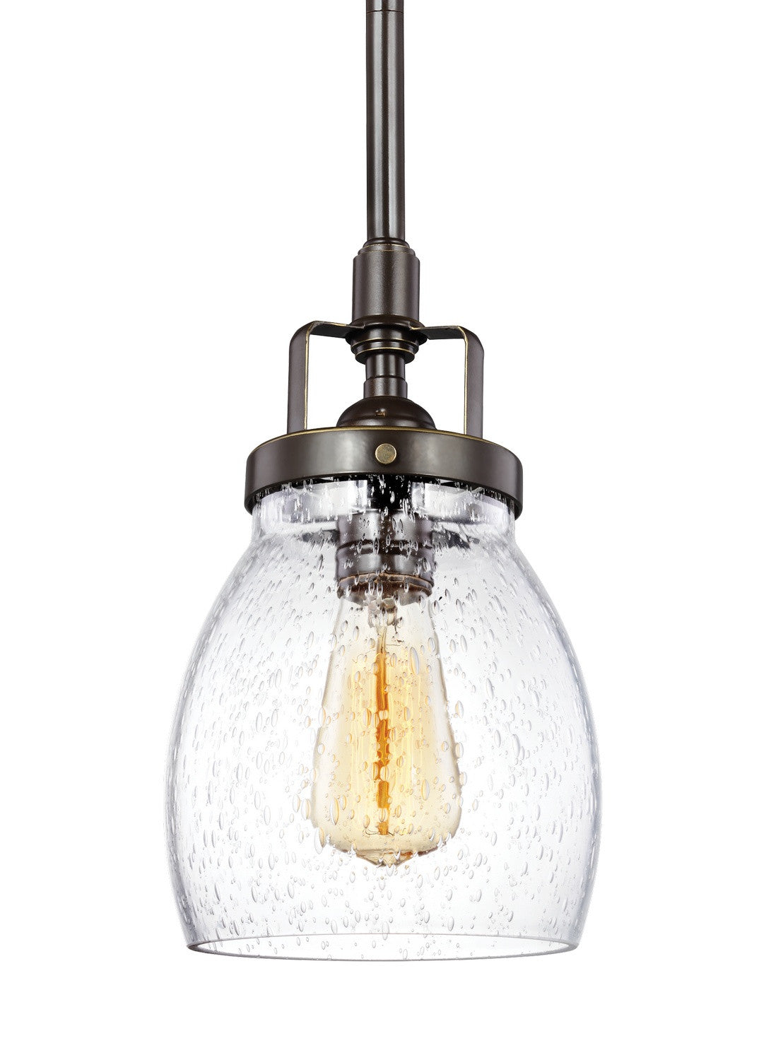 Seagull - 6114501-782 - One Light Mini-Pendant - Belton - Heirloom Bronze