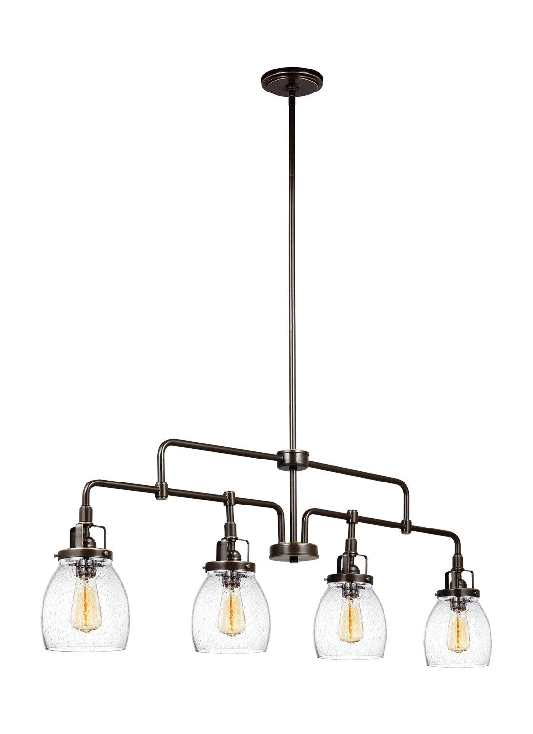 Seagull - 6614504-782 - Four Light Island Pendant - Belton - Heirloom Bronze