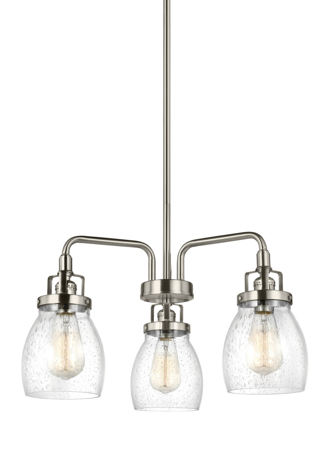 Seagull - 3114503-962 - Three Light Chandelier - Belton - Brushed Nickel