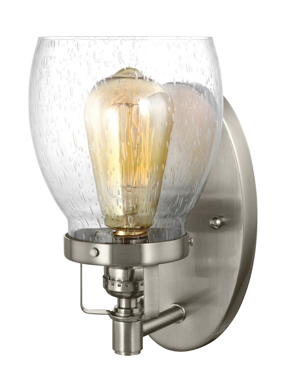 Seagull - 4114501-962 - One Light Wall / Bath Sconce - Belton - Brushed Nickel