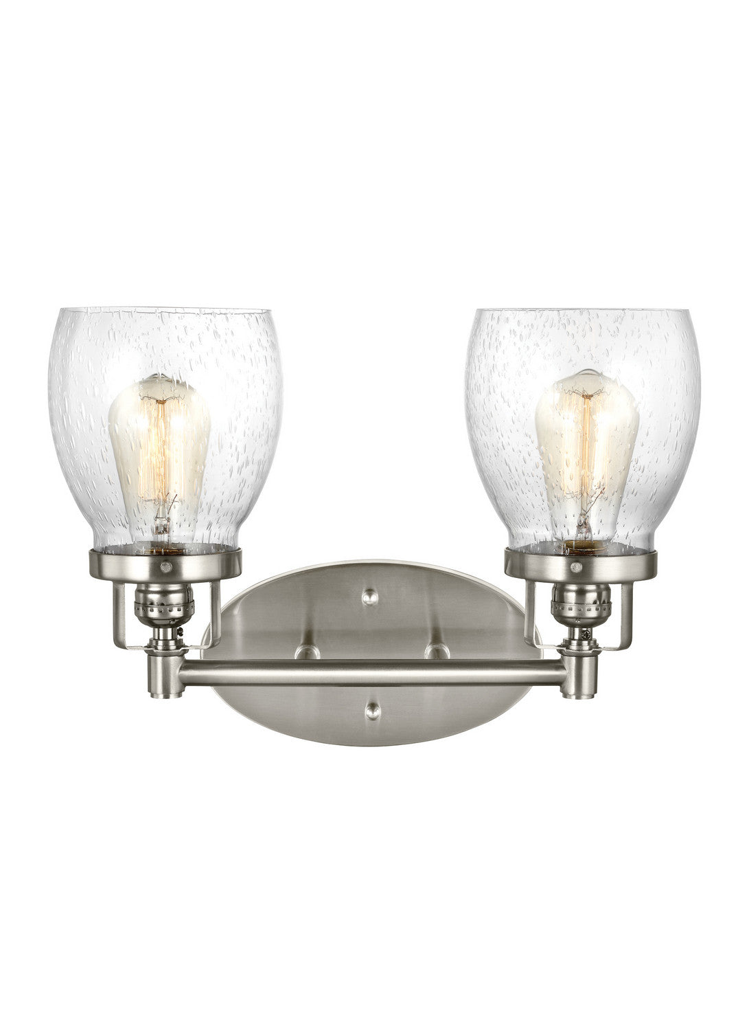 Seagull - 4414502-962 - Two Light Wall / Bath - Belton - Brushed Nickel