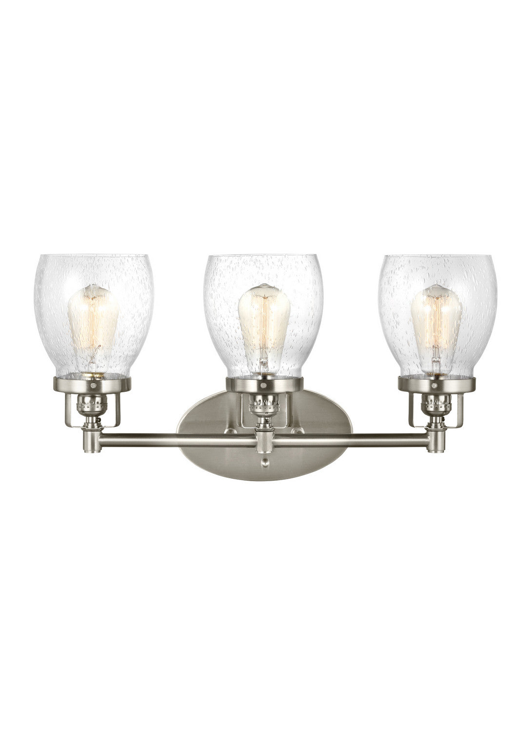 Seagull - 4414503-962 - Three Light Wall / Bath - Belton - Brushed Nickel