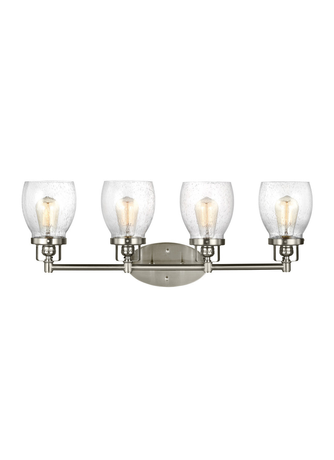 Seagull - 4414504-962 - Four Light Wall/ Bath - Belton - Brushed Nickel