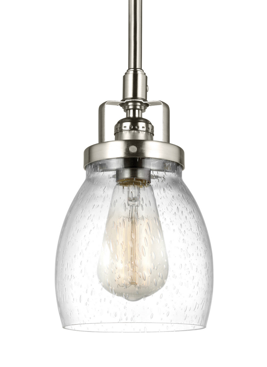Seagull - 6114501-962 - One Light Mini-Pendant - Belton - Brushed Nickel