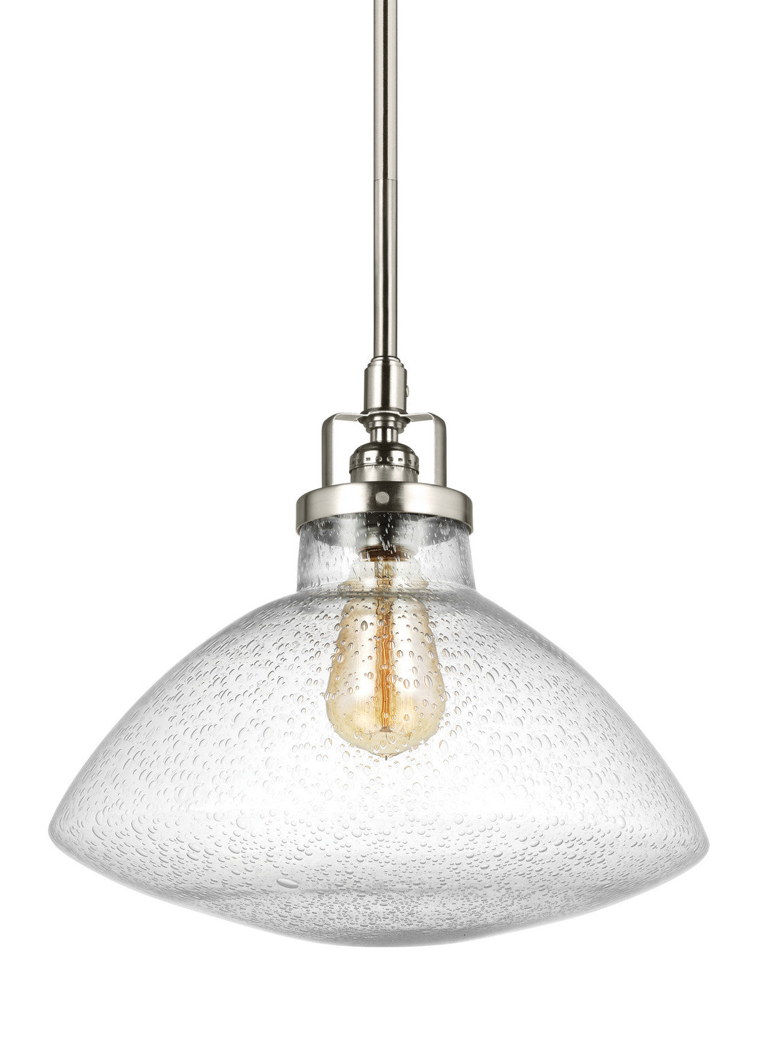 Seagull - 6514501-962 - One Light Pendant - Belton - Brushed Nickel