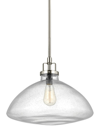 Seagull - 6614501-962 - One Light Pendant - Belton - Brushed Nickel