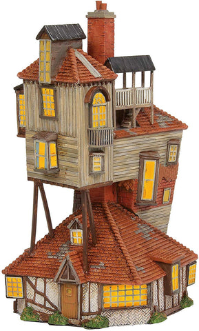 Department 56 Harry Potter Village The Burrow Lighted Buildings, 9.06"