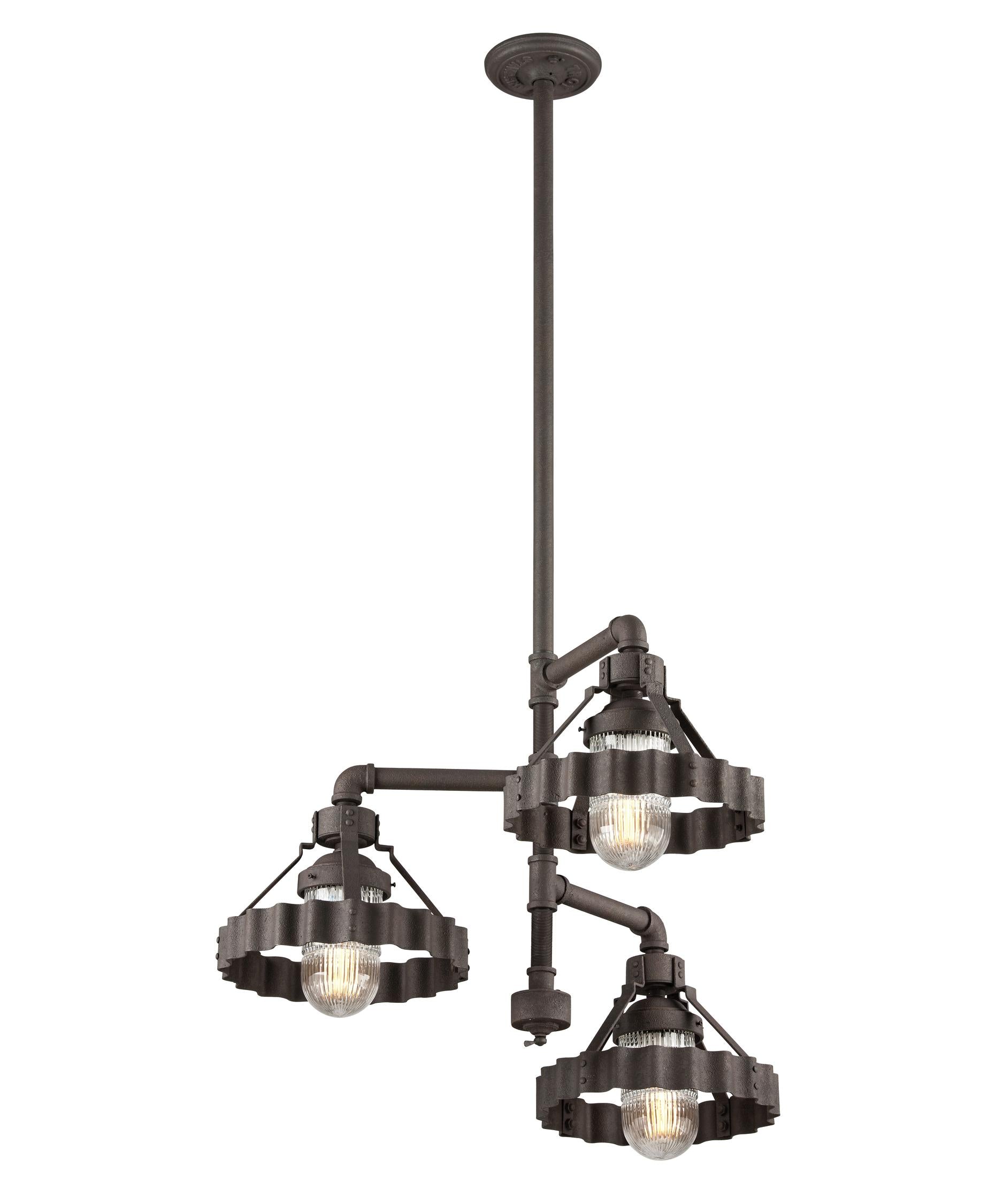 Troy Lighting F4246 Canary Wharf 30 Inch Wide 3 Light Chandelier