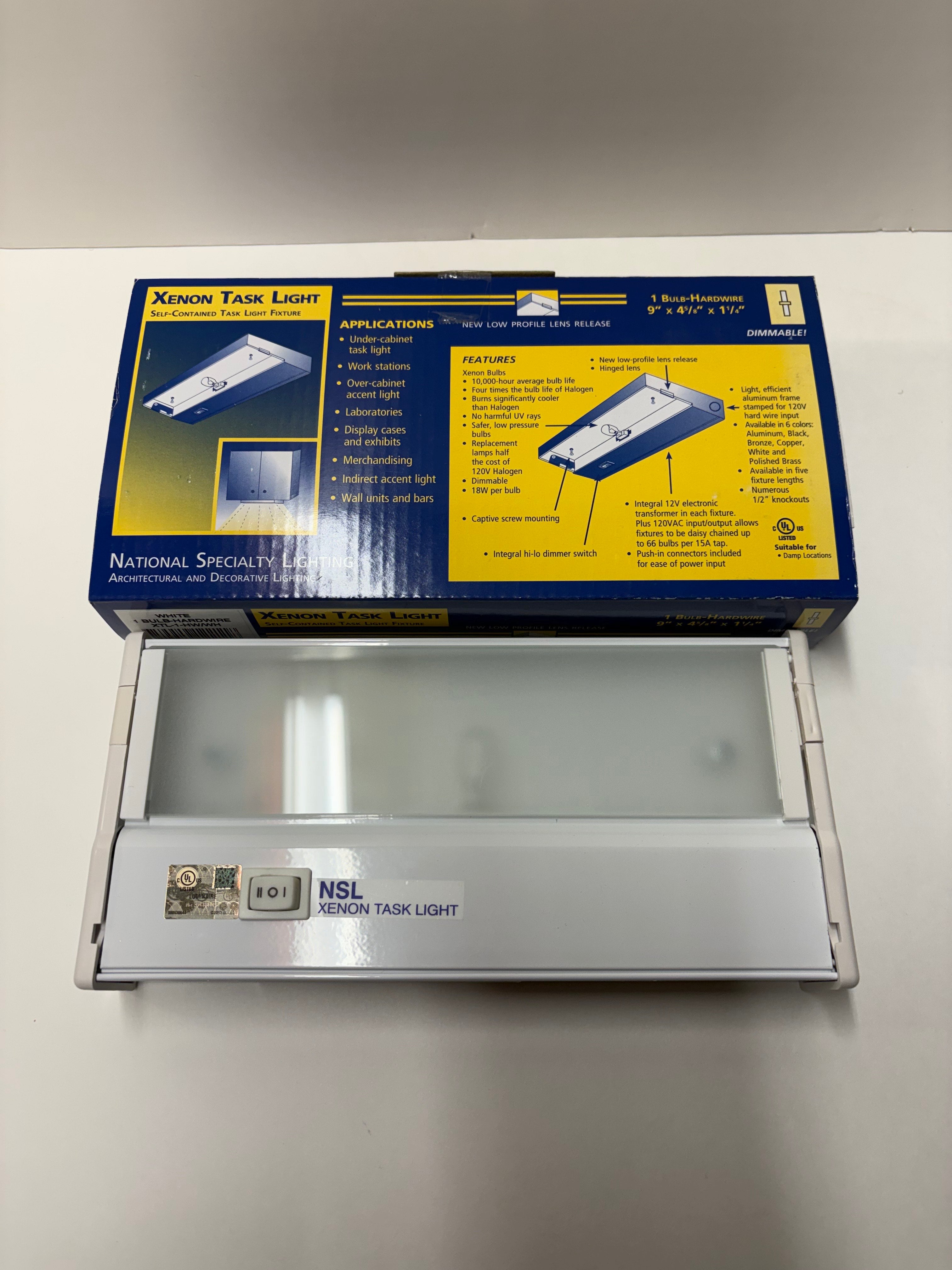 Xenon White 9" Task Light - XTL-1-HW/WH