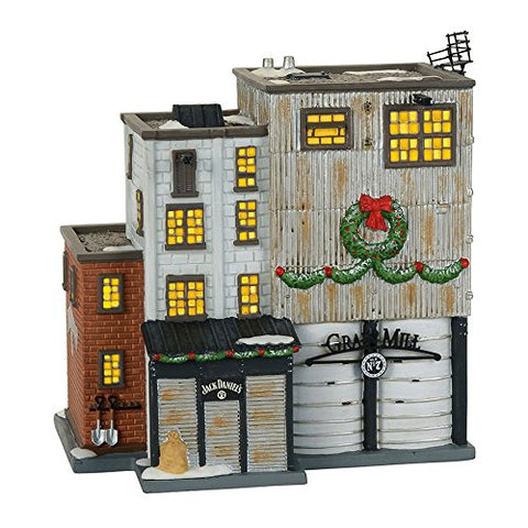 Department 56 Jack Daniel’s Village Grain Mill Lit Building