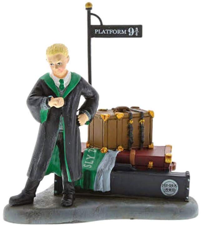 Department 56 Harry Potter Village Draco Waits At Platform 9 3/4 Village Figures, 3.45"