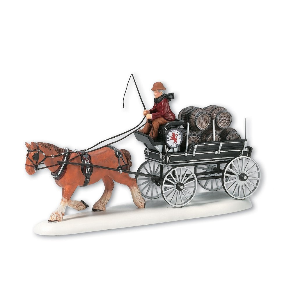 Department 56 Dickens' Village Red Lion Pub Beer Wagon