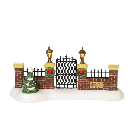 Department 56 Christmas Xmas in the City Village Gate