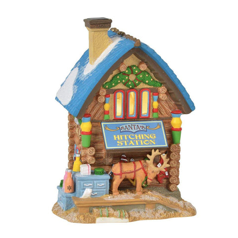 Department 56 North Pole Series Santa's Hitching Station