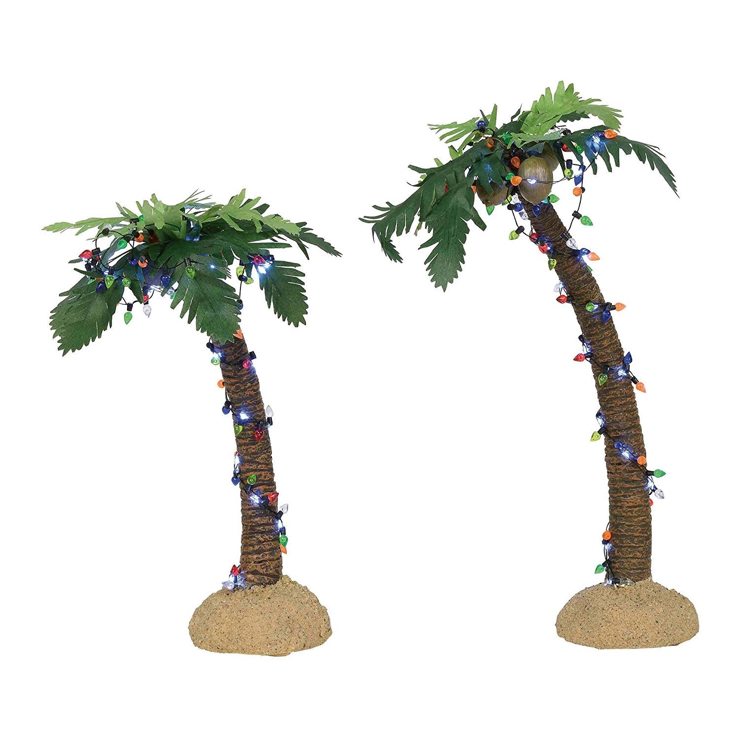 Department 56 Lit Palm Trees set of 2