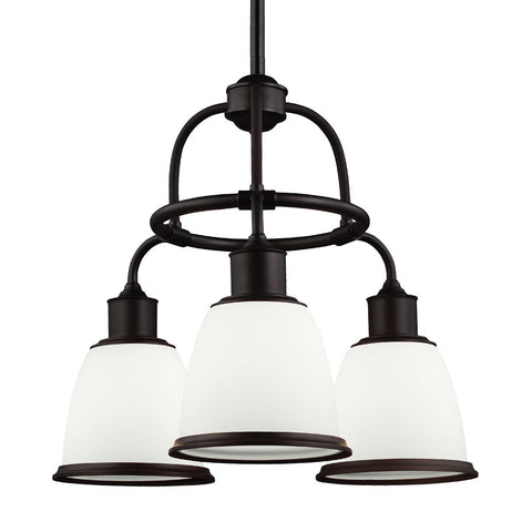 Murray Feiss - F3018/3ORB - Three Light Chandelier - Hobson - Oil Rubbed Bronze