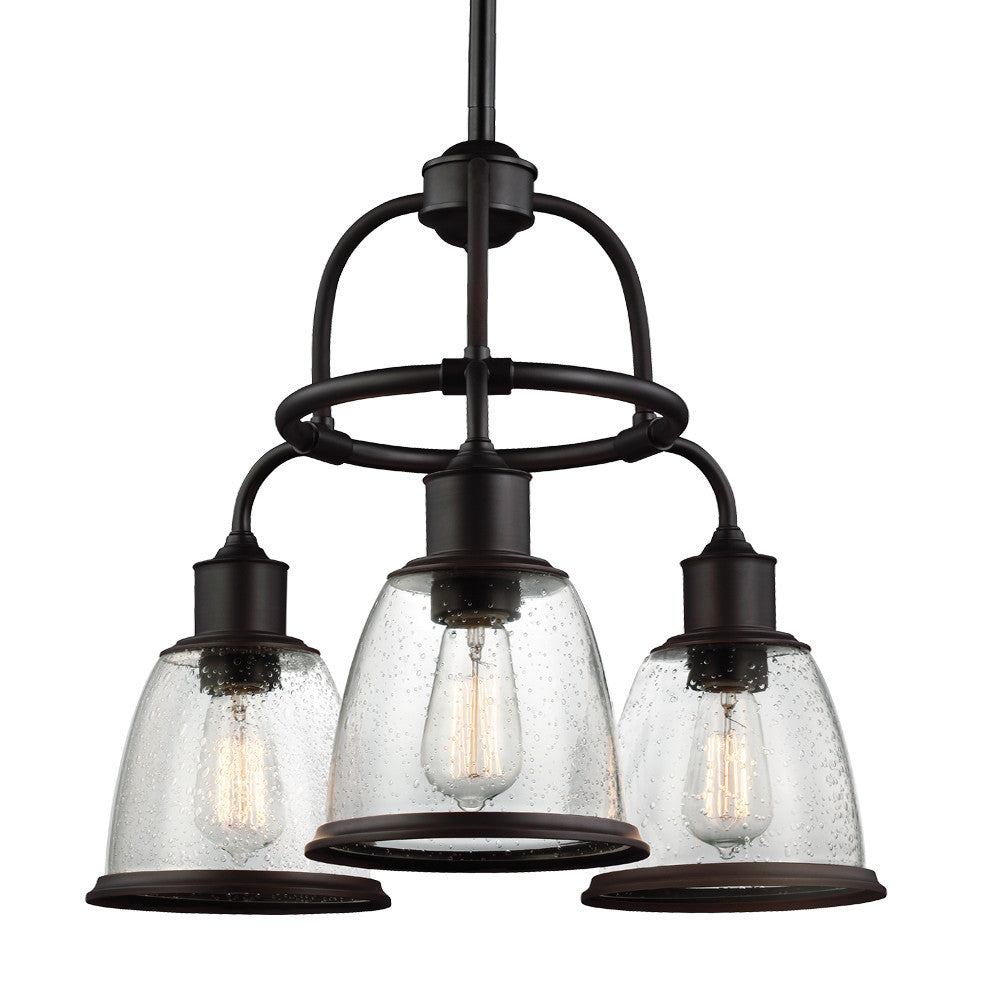 Murray Feiss - F3020/3ORB - Three Light Chandelier - Hobson - Oil Rubbed Bronze